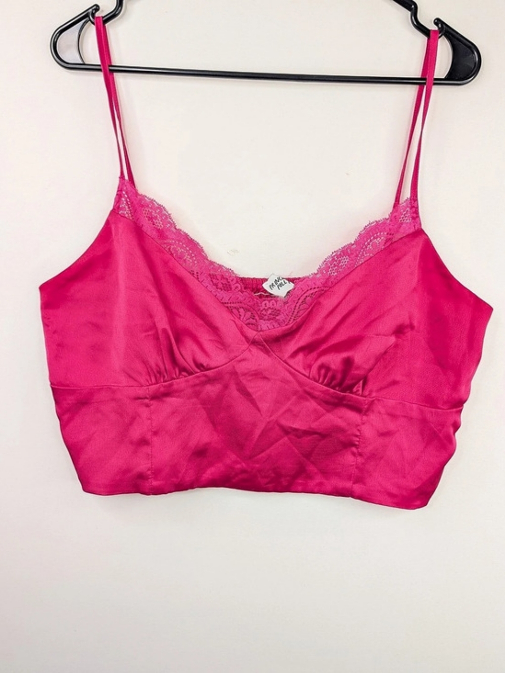 Princess Polly Lace Trim Bralette in Pink Size XL